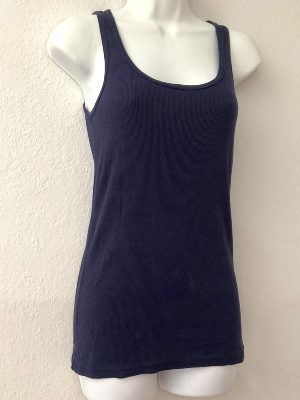 MUST HAVE BLUE RIBBED TANK TOPS BUNDLE (SET OF 2) - SIZE L 12-14 - Picture 2 of 16